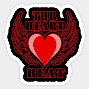 valentine heart beat Sticker